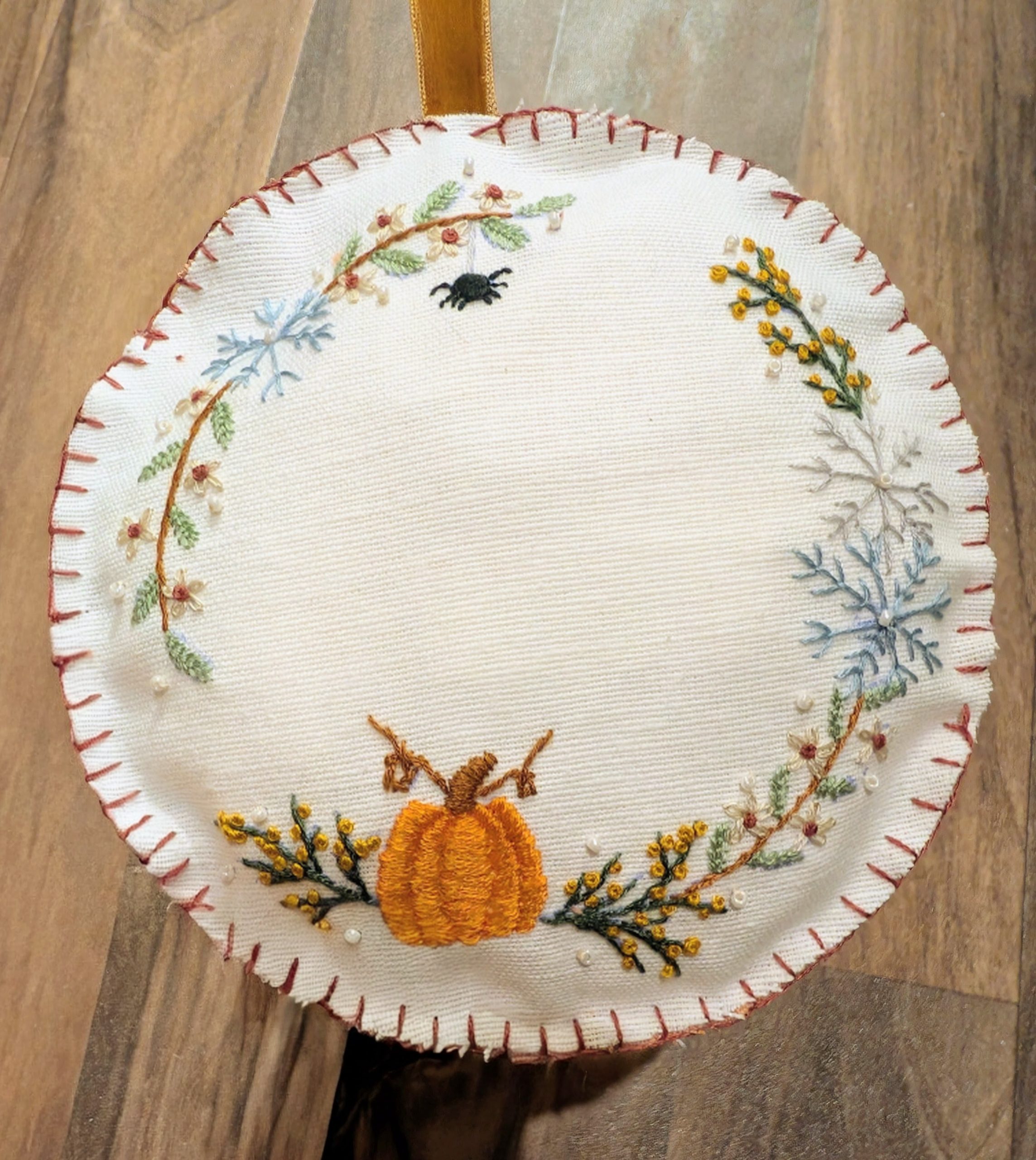 Embroidery Course with Becky from The Flour Box - Autumn Wreath